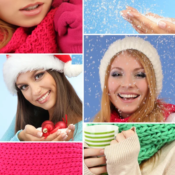 Winter collage — Stock Photo, Image