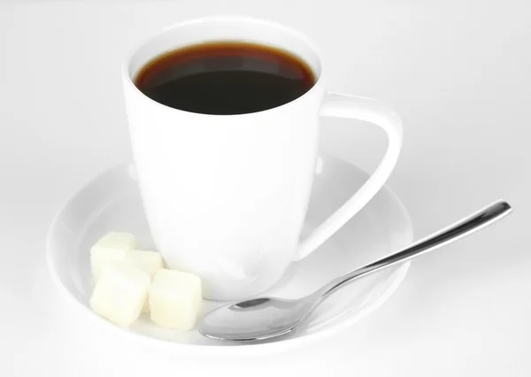 Kopp kaffe, isolerad på vitt — Stockfoto