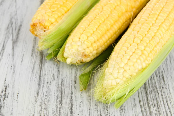 Fresh corn vegetable on wooden table — Stock Photo, Image