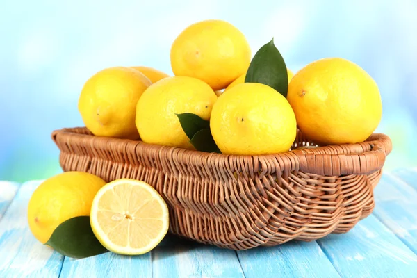 Ripe lemons isolated on white — Stock Photo, Image