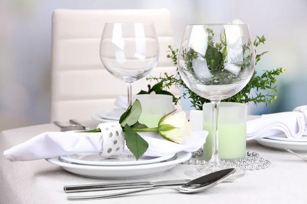 Table arrangement in restaurant — Stock Photo, Image