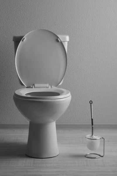 White toilet bowl in a bathroom — Stock Photo, Image