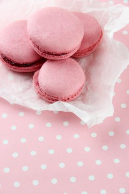 üzerinde tablo yakın çekim yumuşak macaroons