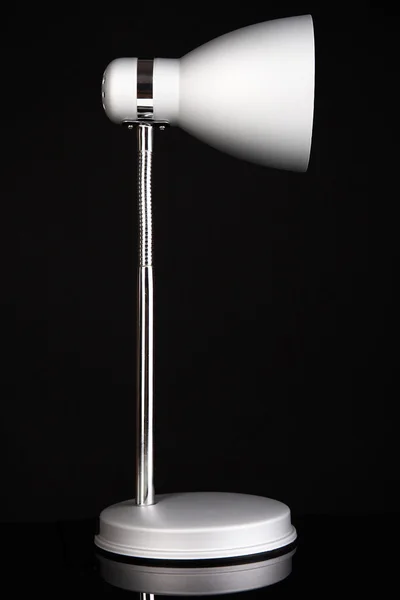 Table lamp on black background — Stock Photo, Image