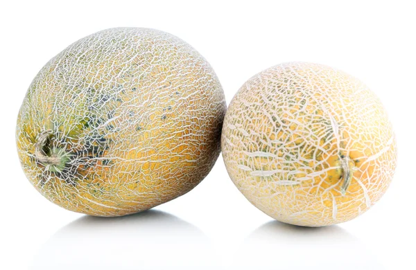 Ripe melons isolated on white — Stock Photo, Image