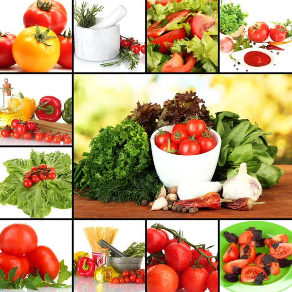 Colagem de verduras — Fotografia de Stock