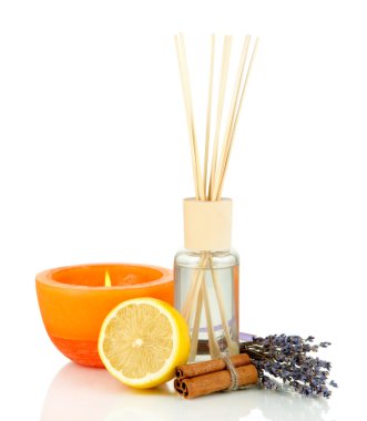 aromatik beyaz izole meyveli koku ile ev için sopa