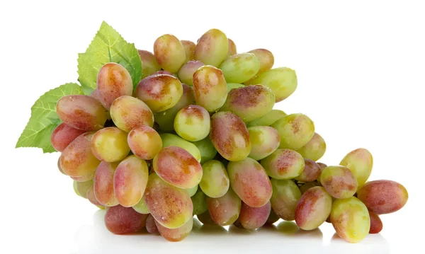 Свежий виноград, изолированный на белом — стоковое фото