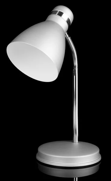 Table lamp on black background — Stock Photo, Image