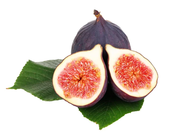 Ripe figs isolated on white — Stock Photo, Image