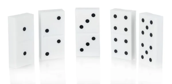 Domino isolato su bianco — Foto Stock