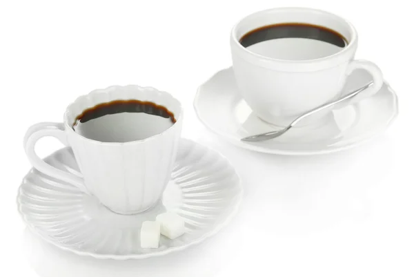 Taza de café aislada en blanco —  Fotos de Stock