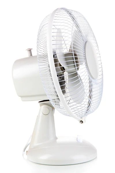 Ventilatore elettrico isolato su bianco — Foto Stock