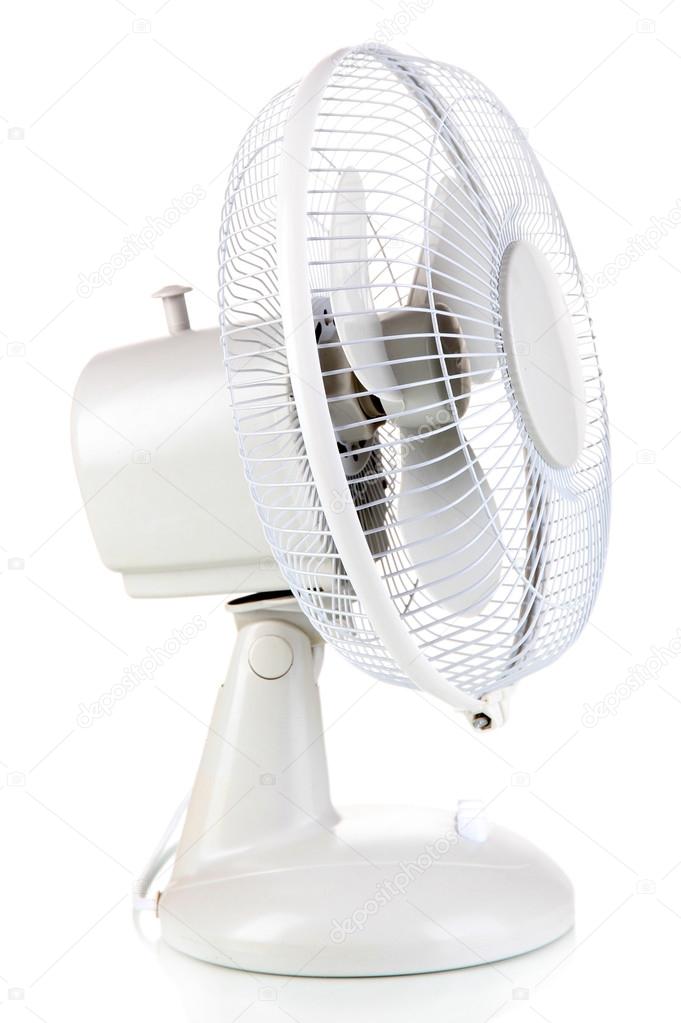 Electric fan isolated on white