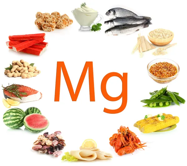 Products containing magnesium — Stock Photo, Image