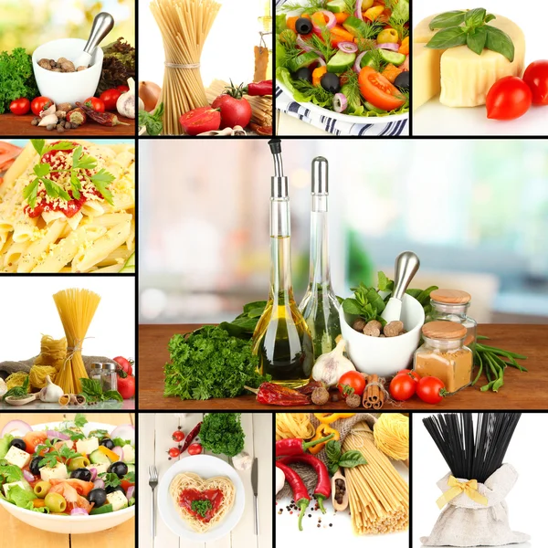 Gustoso collage alimentare — Foto Stock