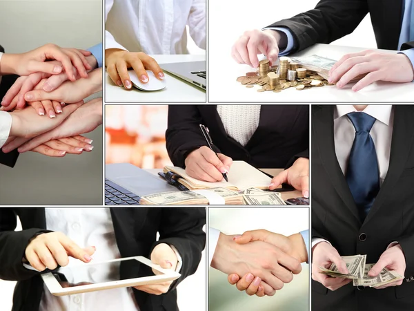 Business collage — Stock Photo, Image