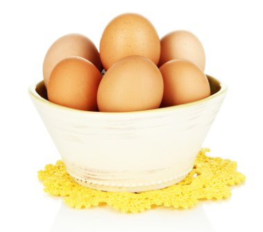 yumurta beyaz izole kase