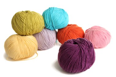 çok renkli clews üzerinde beyaz izole