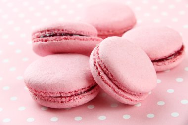 üzerinde tablo yakın çekim yumuşak macaroons