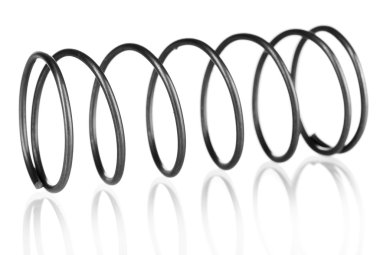 coil bahar beyaz izole