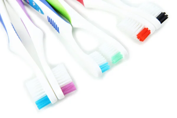 Tooth-brushes isolated on white — Stock Photo, Image