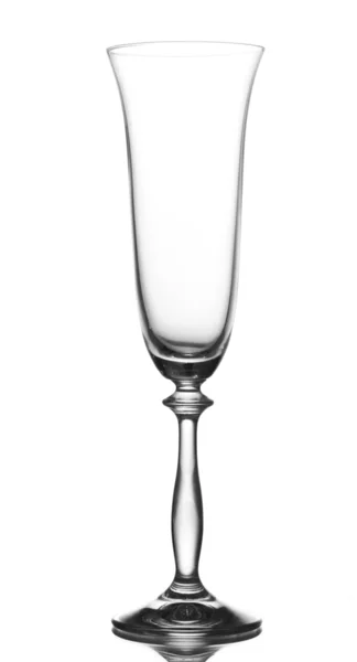 Empty glass isolated on white — Stock Photo, Image