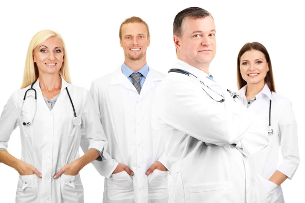 Operatori medici isolati su bianco — Foto Stock