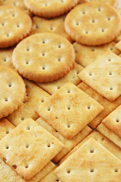 Delicious crackers close up — Stock Photo, Image