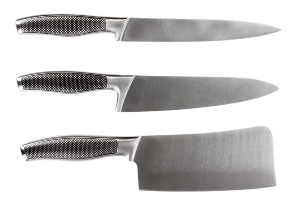 Set of knives isolated on white — Stock Photo, Image