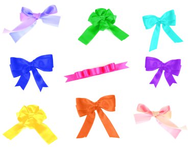 beyaz izole renkli yay