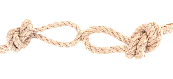 Петля узел изолирован на белом
