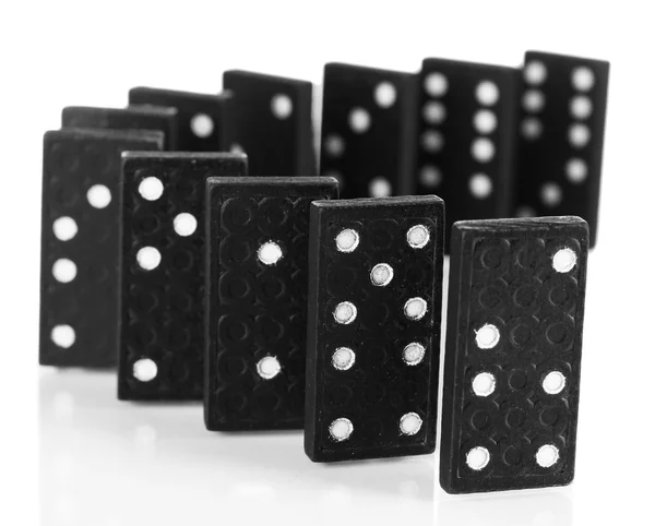 Domino isolato su bianco — Foto Stock