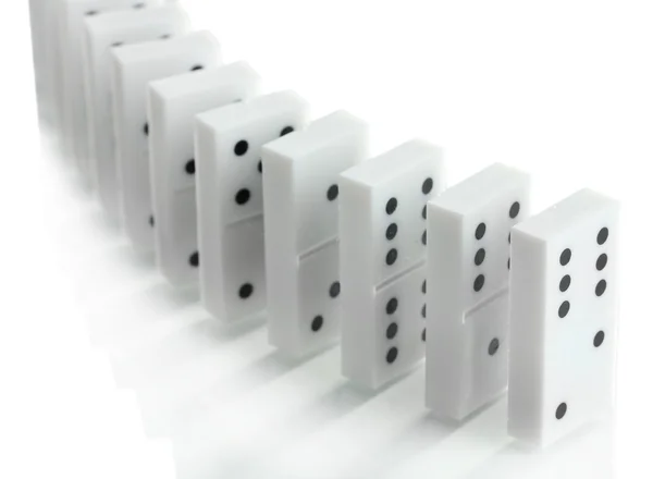 Domino isolato su bianco — Foto Stock