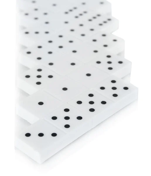 Domino izolovaných na bílém — Stock fotografie
