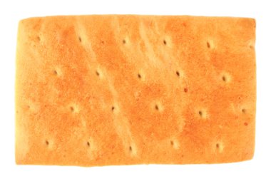 beyaz izole lezzetli kraker