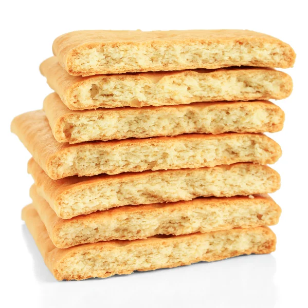 Heerlijke crackers geïsoleerd op wit — Stockfoto