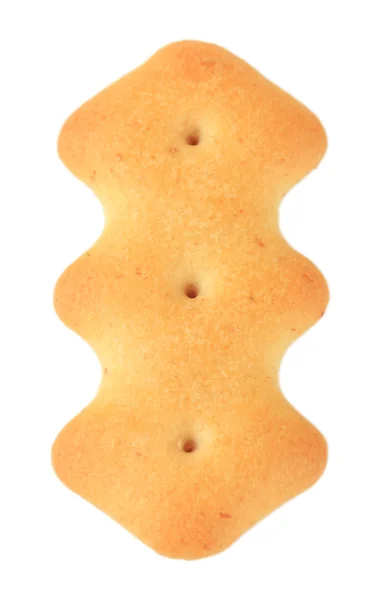 Cracker delicios izolat pe alb — Fotografie, imagine de stoc