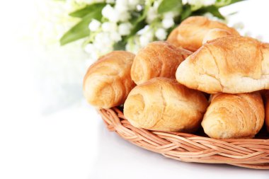 hasır mat beyaz izole lezzetli ay çöreği