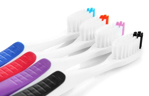 Zahnbürsten isoliert auf weiß — Stockfoto
