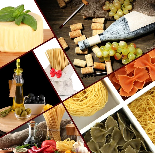 Gustoso collage alimentare — Foto Stock