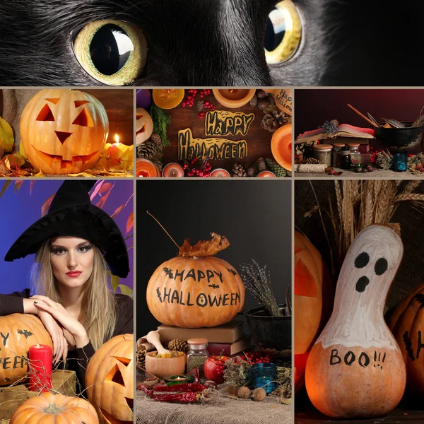 Collage di Halloween — Foto Stock