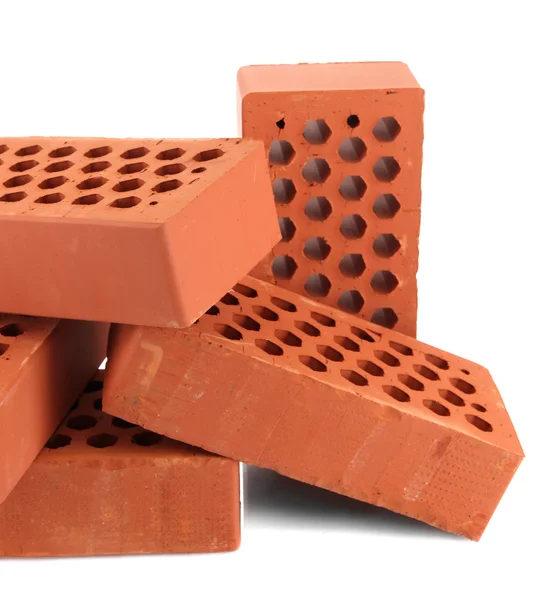 Bricks, isolated on white — Stock Photo, Image