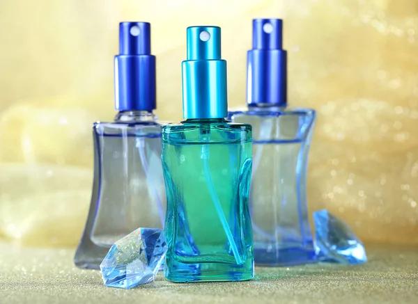 Women perfume in beautiful bottles, close up — Stock Photo, Image