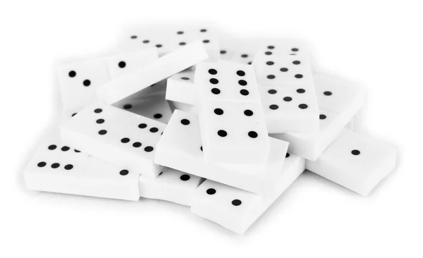 Dominoes isolated on white — Stock Photo, Image