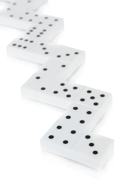 Dominoes isolated on white — Stock Photo, Image