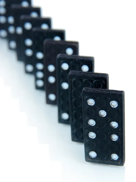 Dominoes isolated on white — Stock Photo, Image