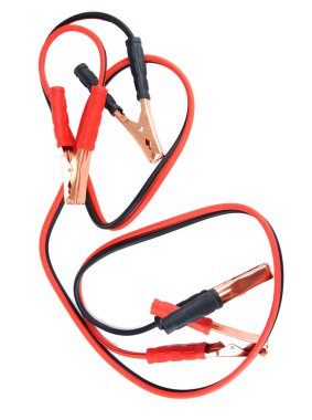 Car battery jumper cables clipart