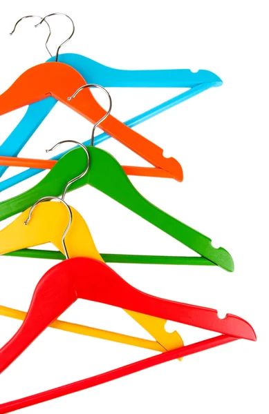 Cabides de roupas coloridas — Fotografia de Stock