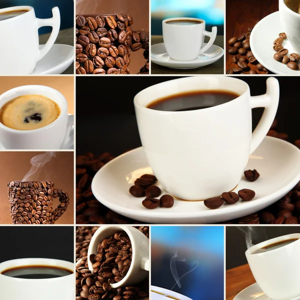 Kolaż wyśmienitej kawy — Zdjęcie stockowe